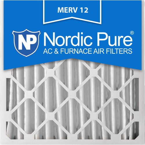 2 Pack 2 Piece Nordic Pure 12x24x1 MERV 7 Pleated AC Furnace Air Filters 
